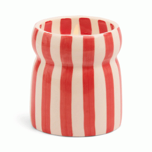 CAB0707EU Cabana 6.5oz/184g Red Striped Candle from Paddywax